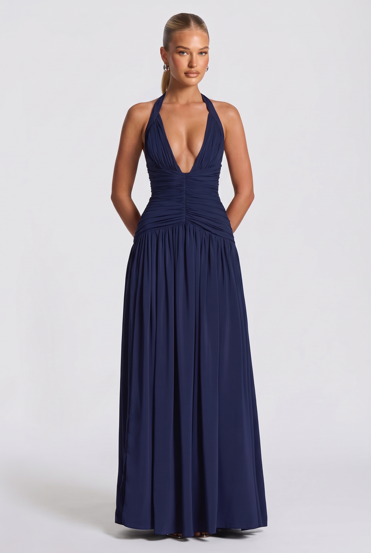 Nerisa Maxi Dress in Navy