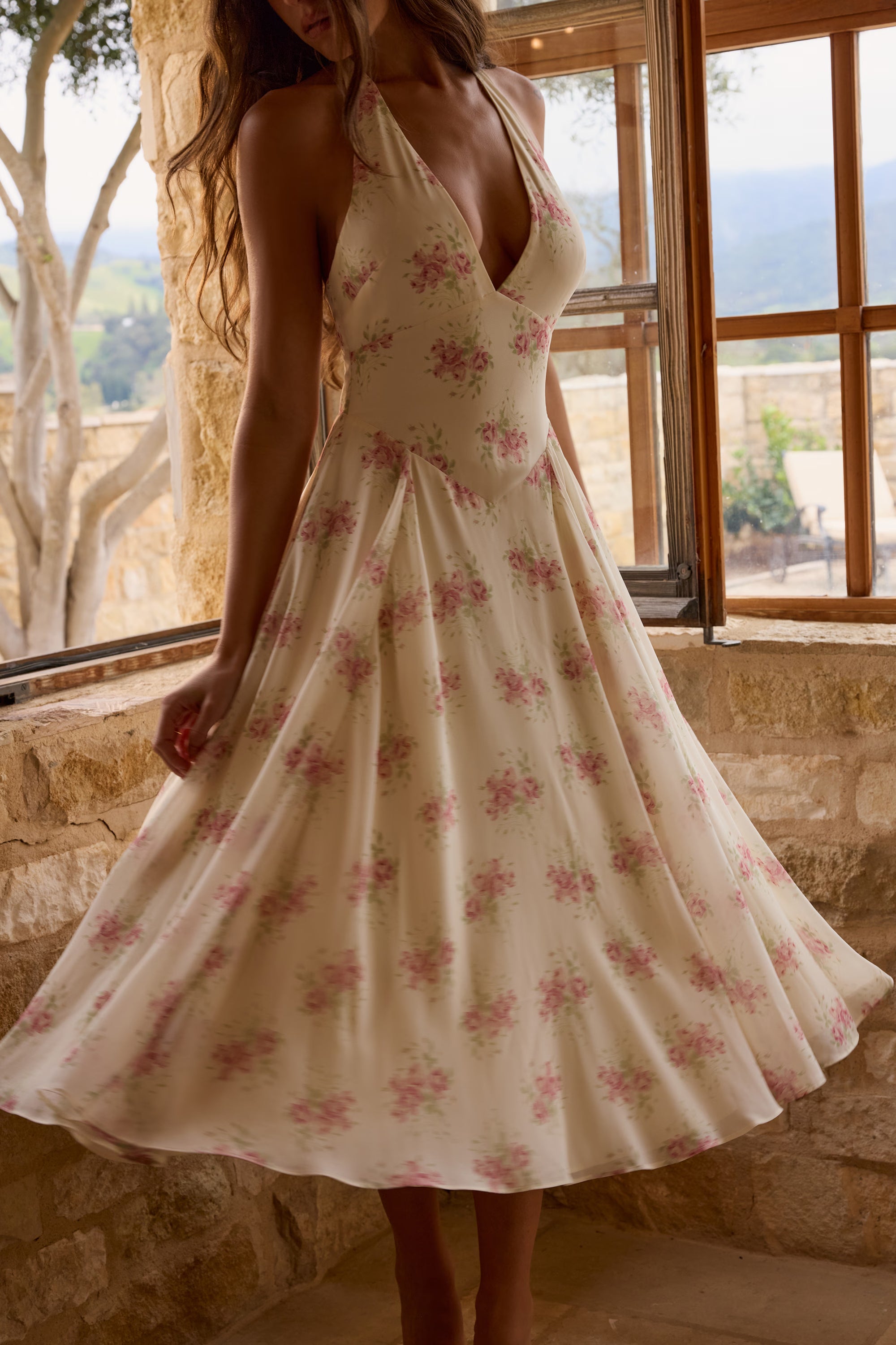Camélia | Georgette Midi Dress